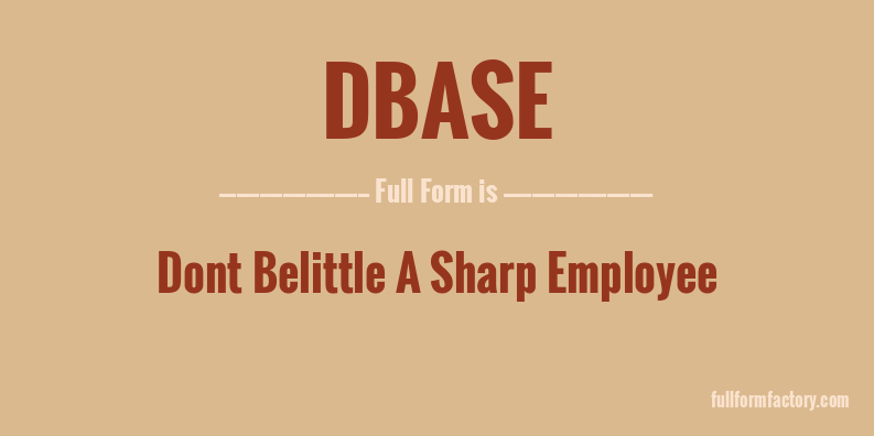 dbase-full-form