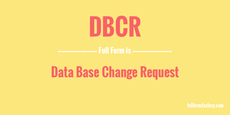 dbcr-full-form