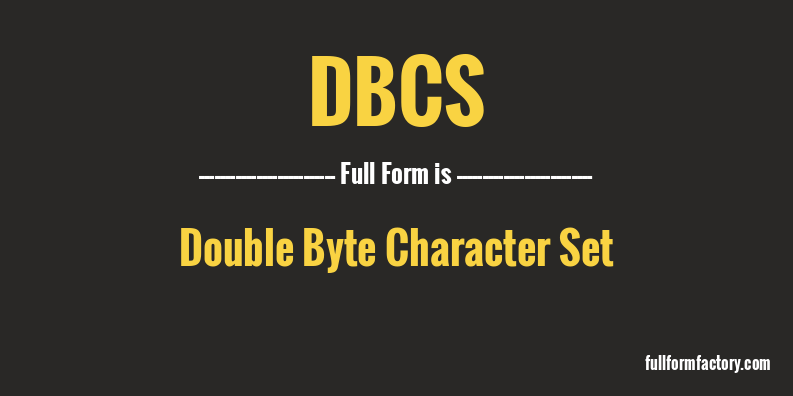 dbcs-full-form