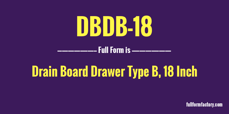 dbdb-18-full-form