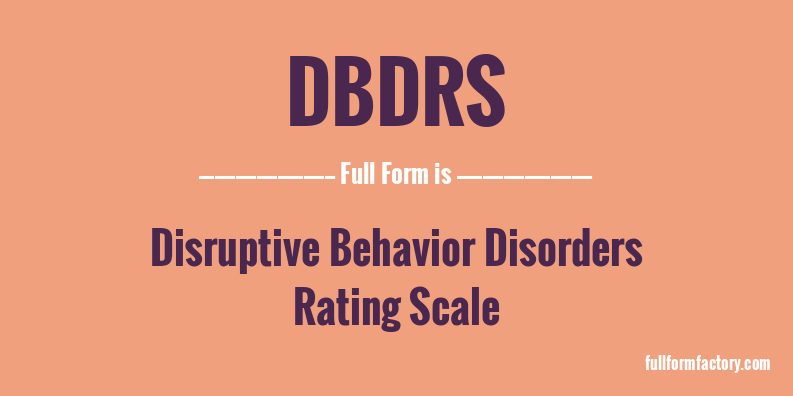 dbdrs-full-form