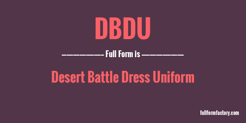dbdu-full-form