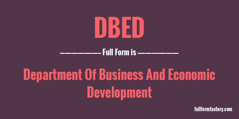 dbed-full-form