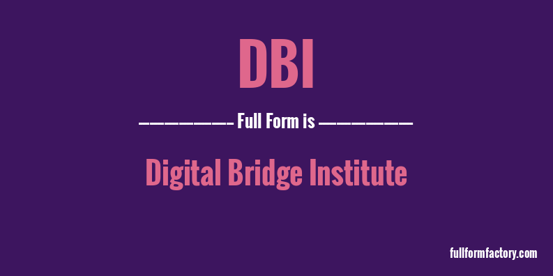 dbi-full-form