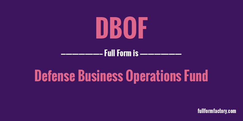 dbof-full-form