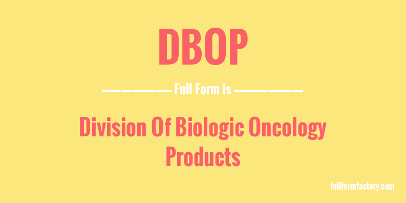 dbop-full-form