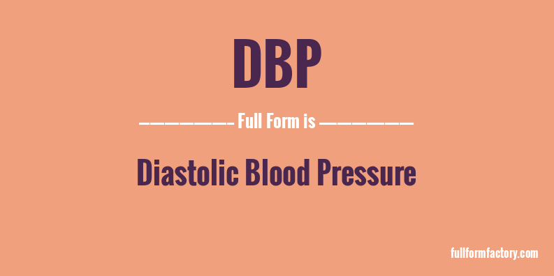 dbp-full-form