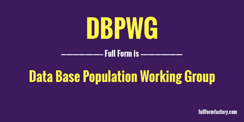 dbpwg-full-form