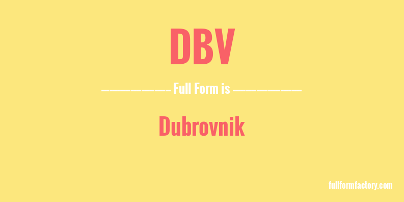 dbv-full-form