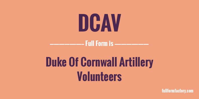 dcav-full-form