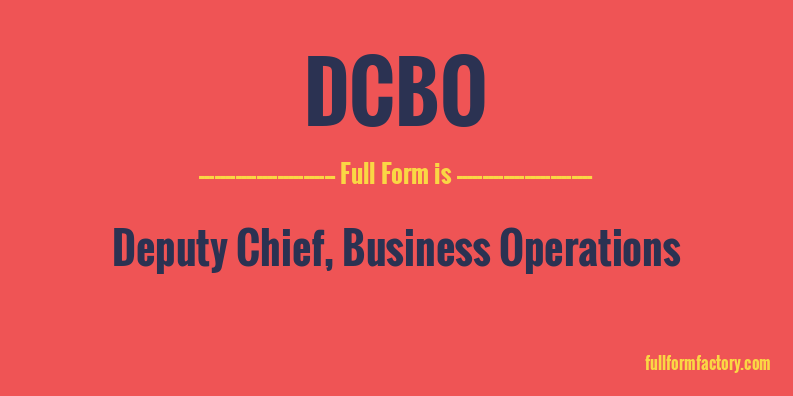 dcbo-full-form