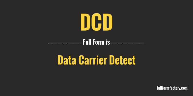 dcd-full-form