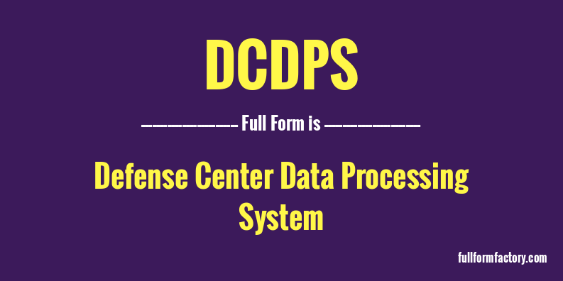 dcdps-full-form