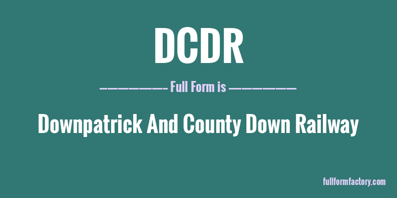 dcdr-full-form