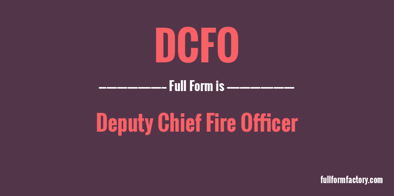 dcfo-full-form