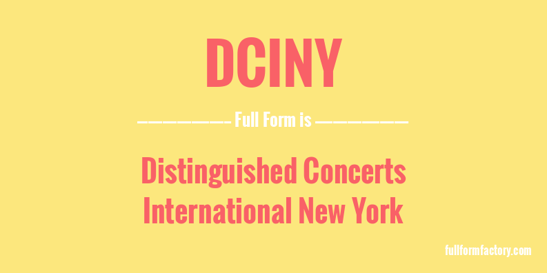 dciny-full-form