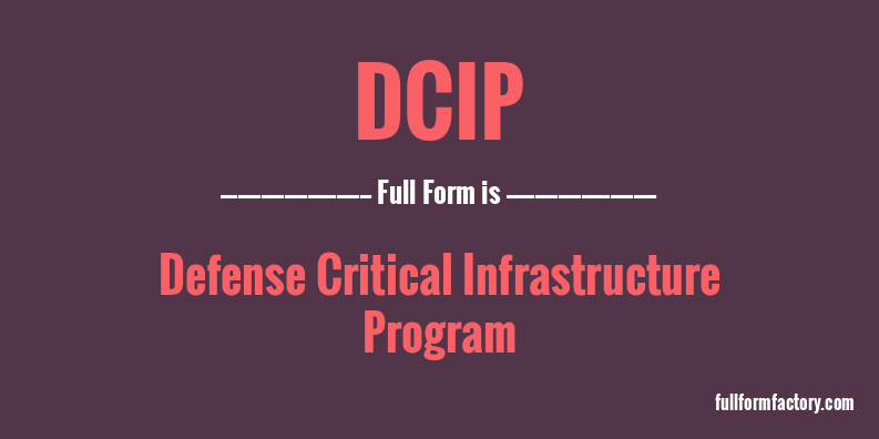 dcip-full-form