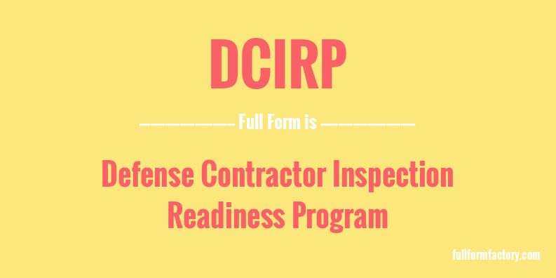 dcirp-full-form