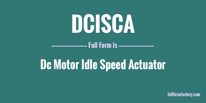 dcisca-full-form