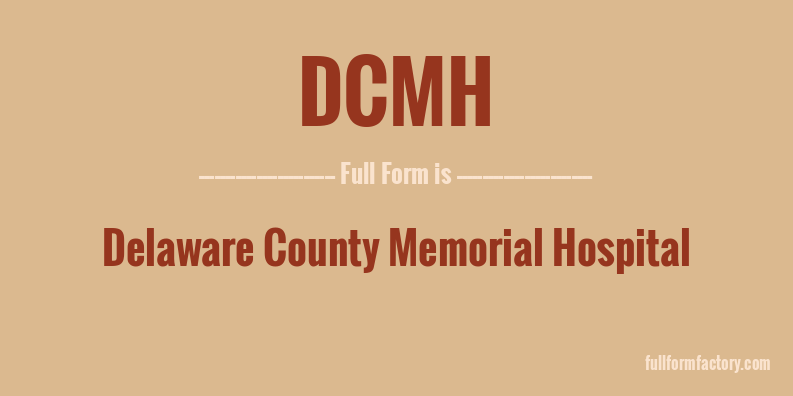 dcmh-full-form