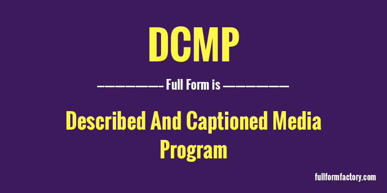 dcmp-full-form
