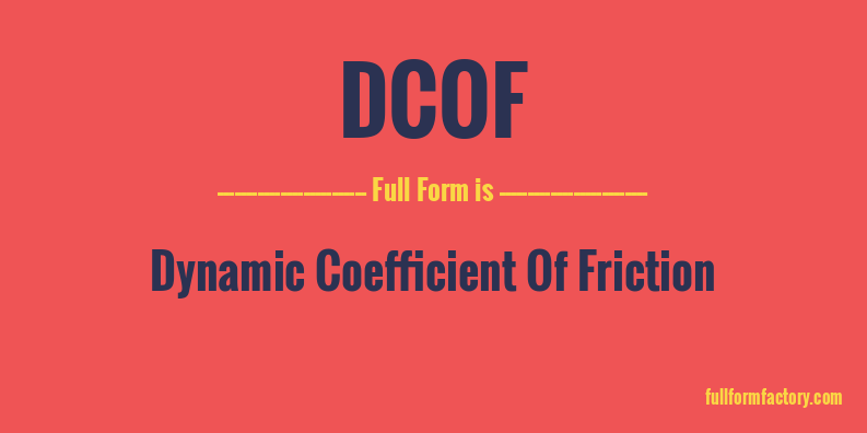 dcof-full-form