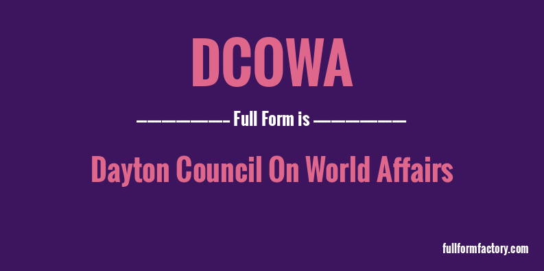dcowa-full-form