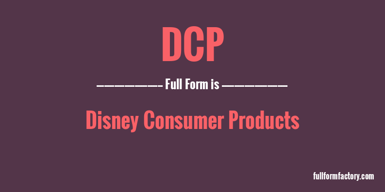 dcp-full-form