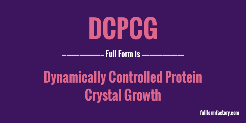 dcpcg-full-form