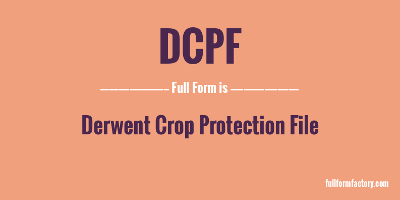 dcpf-full-form