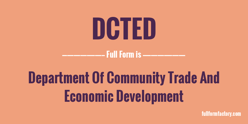 dcted-full-form