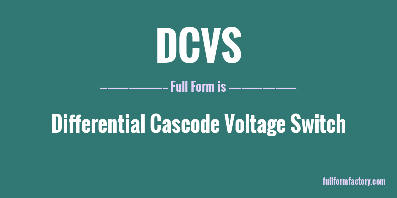 dcvs-full-form