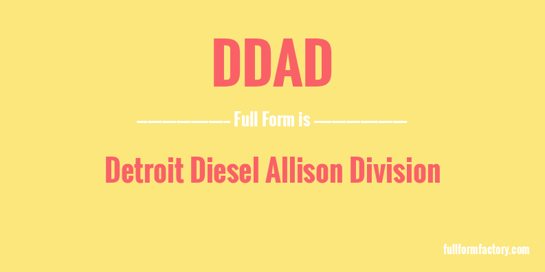 ddad-full-form