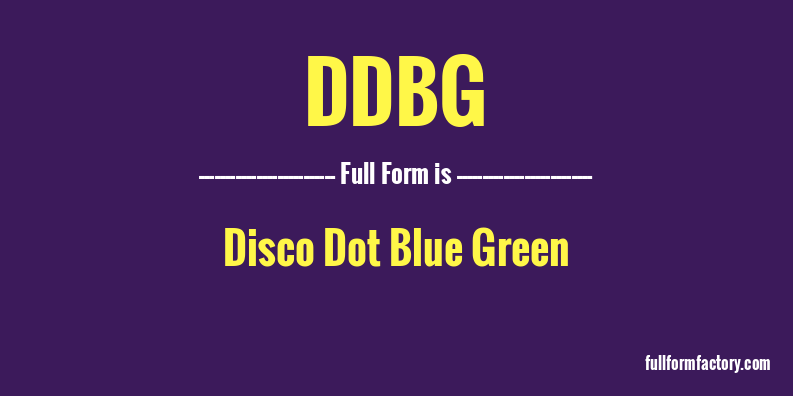 ddbg-full-form