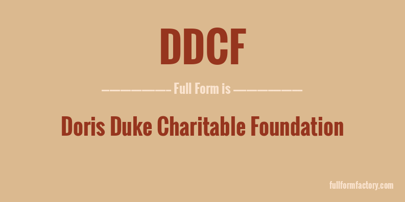 ddcf-full-form