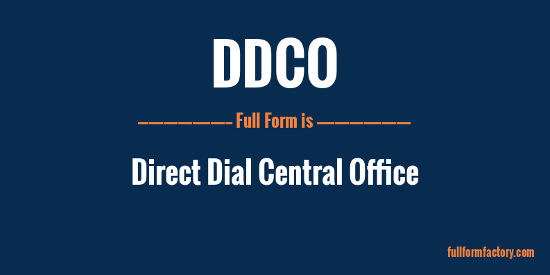 ddco-full-form