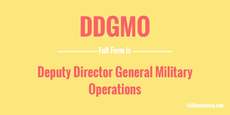 ddgmo-full-form