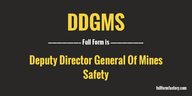 ddgms-full-form