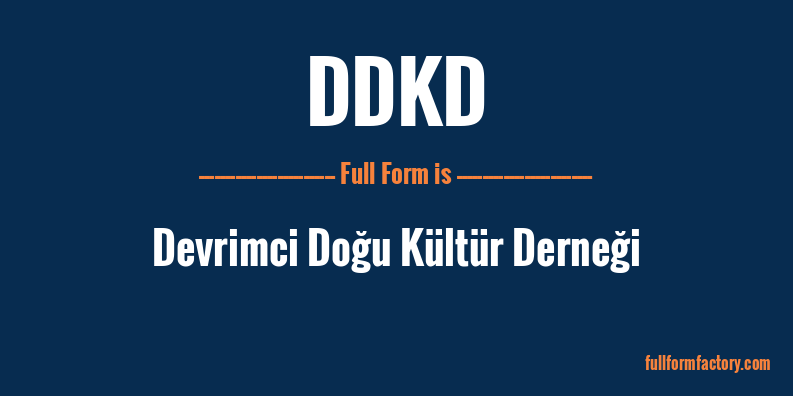 ddkd-full-form