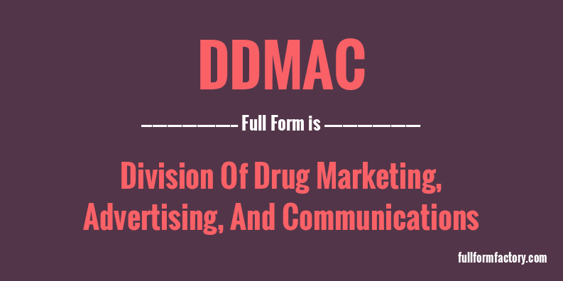 ddmac-full-form