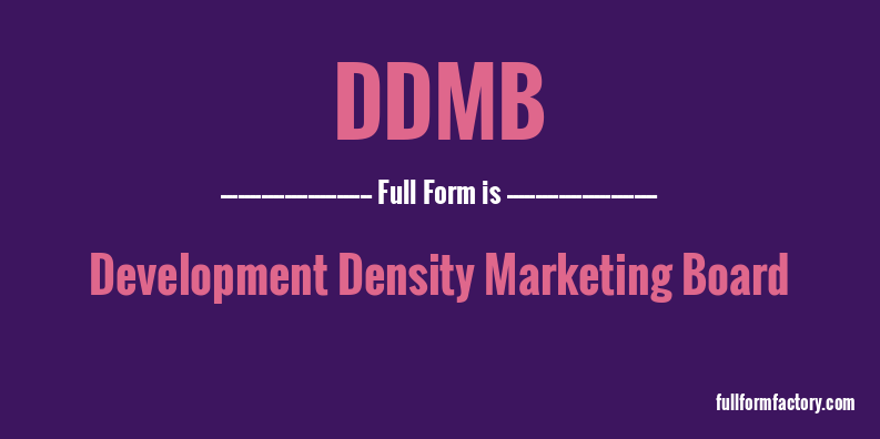 ddmb-full-form