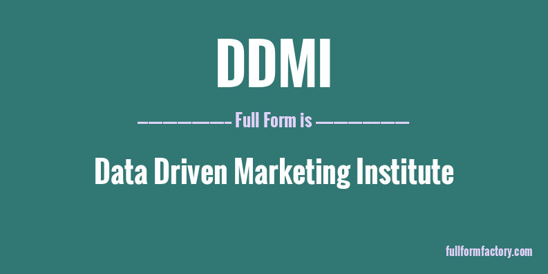 ddmi-full-form