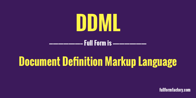 ddml-full-form
