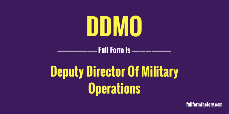 ddmo-full-form