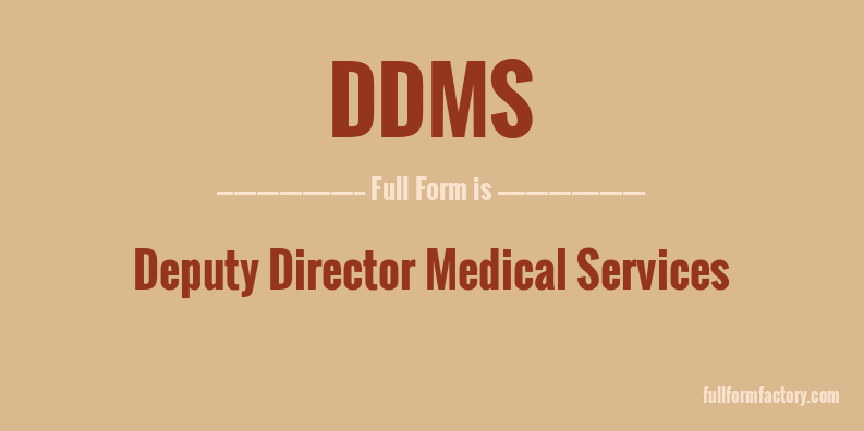 ddms-full-form