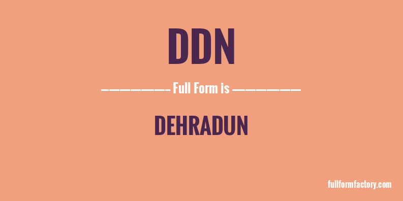 ddn-full-form