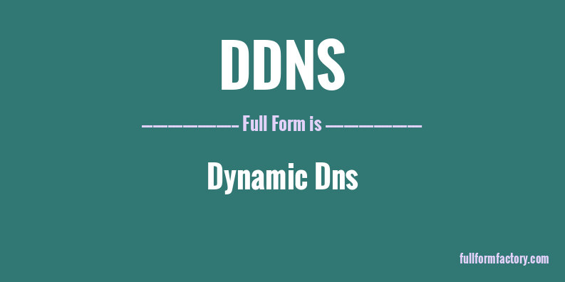 ddns-full-form