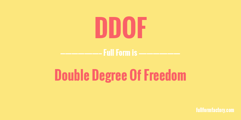 ddof-full-form