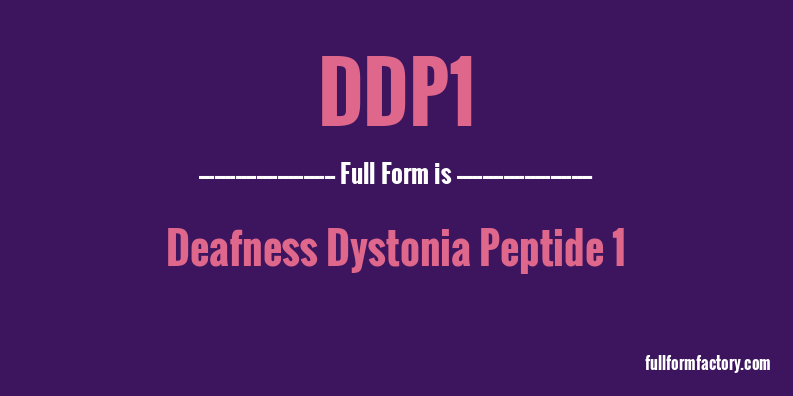 ddp1-full-form