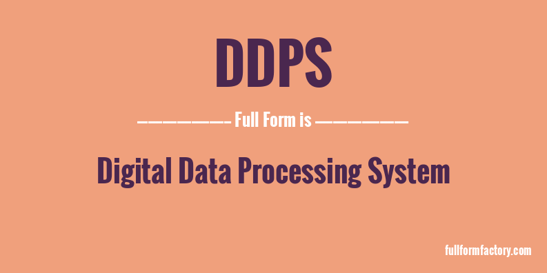 ddps-full-form